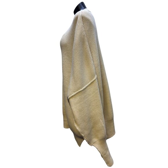 NWT Free People Cream Oversized Pullover Sweater L - Picture 4 of 6